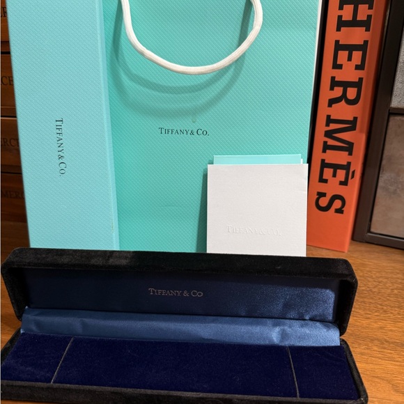 Tiffany & Co. Blue Velvet Jewelry Box - Picture 4 of 5